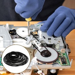 100 Pcs Durable Rubber Belts – Cassette Player & DVD Drive Repair, Long-Lasting