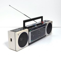 AIWA CS-W33 Stereo Double Cassette Deck Radio Recorder AM FM Dubbing Working