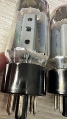 Matched Pair 6CA7 EL34 Vintage Sovtek Reflektor H3B3 Fat Bottle Power Tubes