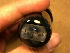 Vintage 1949 GE 25L6GT Output Tube Tests Good Black Glass