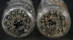 Platinum Grade Matched Pair 1960s CV4003 Brimar Top Ring Getter Amplitrex Tested