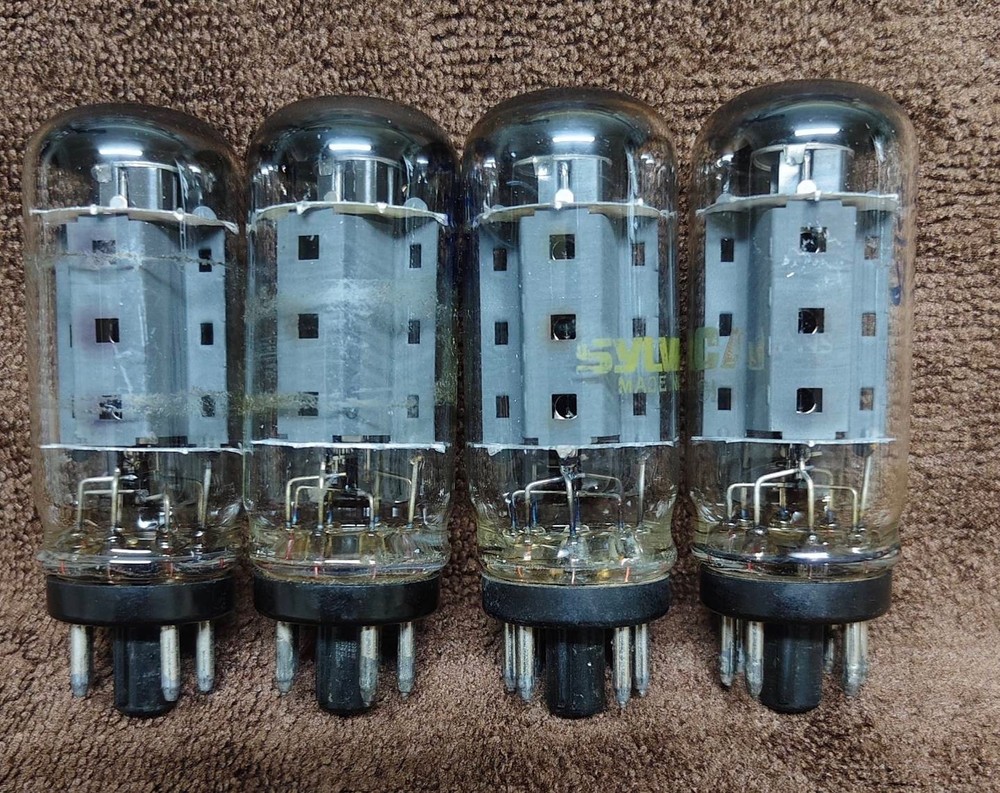 (4) 7591 Sylvania U.S.A. Sansui Fisher Output vacuum tube valve