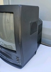 Vintage Sharp 90’s 13VT L100 Retro CRT 13″ TV VCR Player Combo Gamer