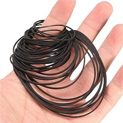 50pcs Cassette Recorder Rubber Belts 40-135mm Square Repair Parts