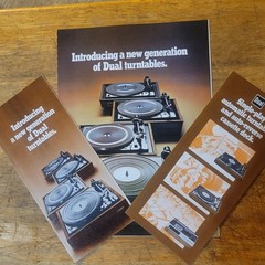 3 Vintage United Audio Dual Turntables Models 1225 1226 1228 1229Q 901 Brochure