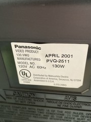 Panasonic 25” Color CRT TV CT-25G7F – Retro Gaming | w Remote | See Description