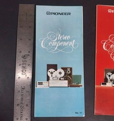 Pioneer Vintage Hi-Fi Catalog Lot 1974 & 1976 SX-1010 SPEC Burstein Applebee