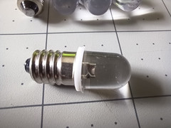 5 New Cold White Screw Base LED Lamp E10 Light Bulbs 6v 6.3v #40 #46