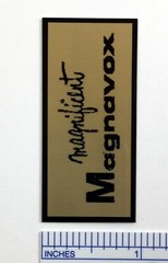 Custom Badge For Vintage Magnavox Amplifier Tube Amp Free Shipping