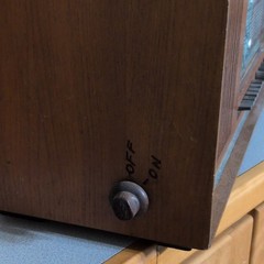 SABA Vintage AM/FM Tabletop Console Radio Wooden Cabinet Wood Finish