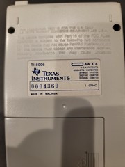 Texas Instruments TI-5006 Vintage SuperView Printing Calculator Made in Malaysia