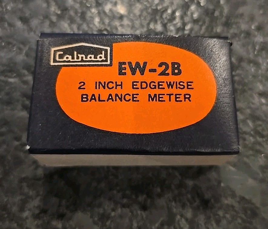 NOS Calrad 2 Inch Edgewise Balance Meter EW-2 New In Box