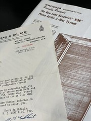 HJ LEAK SANDWICH 600 SPEAKER ORIGINAL BROCHURE & LETTER JO1337