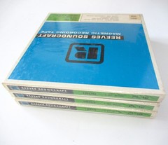 (3) Vintage Reeves Soundcraft PL-18 Reel To Reel Tapes 7″ 1800 Ft New NOS Sealed