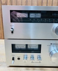 Kenwood KA-5700 Amp + KT-5500 Tuner Combo – Serviced/Working. Blue LEDs. 40 WPC