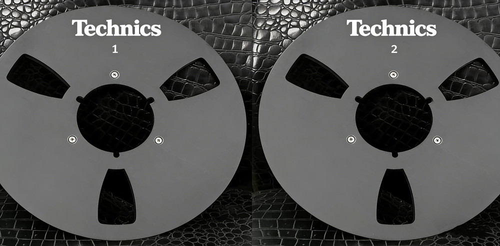 One Pair 10.5” Black Technics Tape reel High Quality Aluminum Take Up Reel