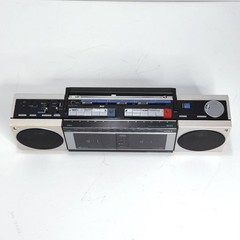 AIWA CS-W33 Stereo Double Cassette Deck Radio Recorder AM FM Dubbing Working