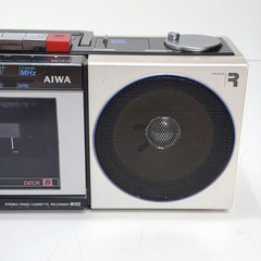 AIWA CS-W33 Stereo Double Cassette Deck Radio Recorder AM FM Dubbing Working