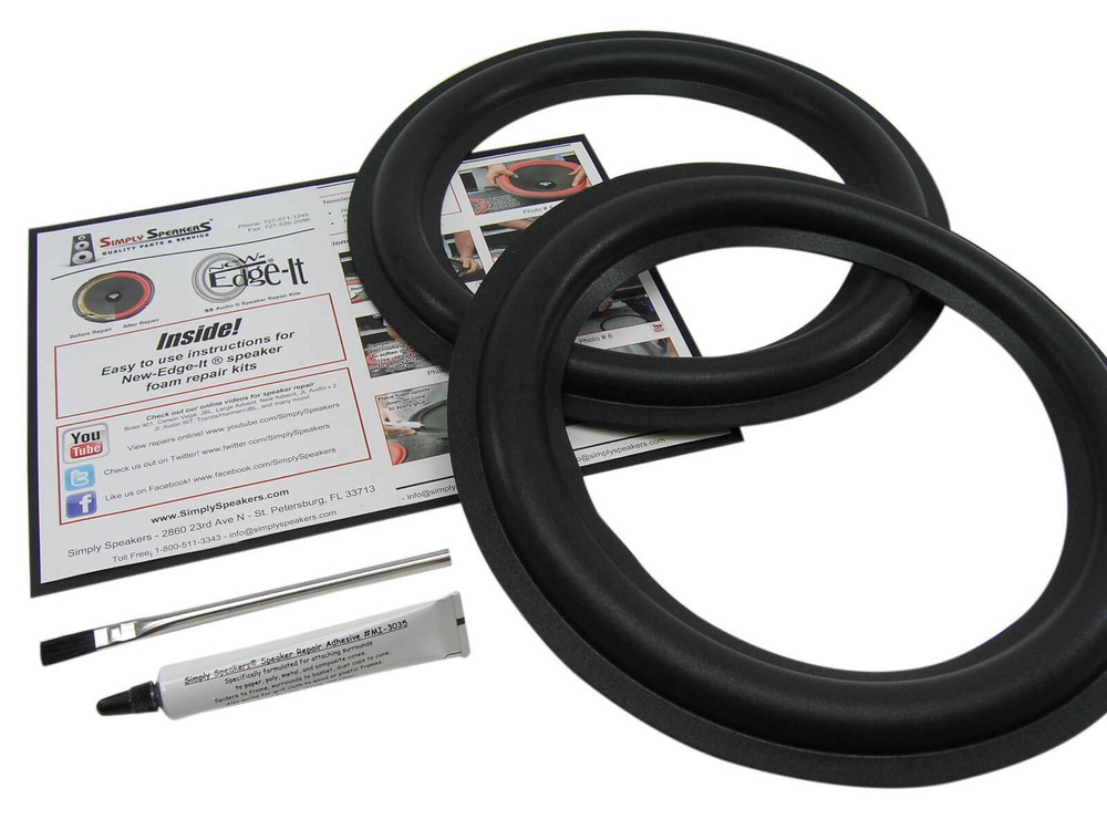 Rockford Fosgate HE Series 12″ Subwoofer Speaker Foam Surround Repair Kit