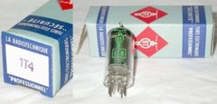 ONE PAIR ( 2 )~1T4 / DF91~NOS~TUBES~LA RADIOTECHNIQUE~SILVER PLATED~VALVE~VACUUM