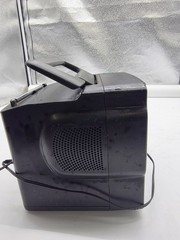 Sony Mega Watchman FD-525 Portable TV AM FM Radio Tested Working Adapter