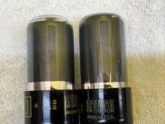 Lot Of Two – 6V6GT Sylvania/DELCO Electronic Vacuum Tubes *Smoked Glass* TESTED