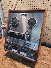 Vintage TEAC A-6010 Auto Reverse Reel-Reel For Parts or Repair Powers On AS-IS