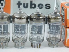 GE 5-Star 5751 Vintage Gray Plate Round Getter NOS Tube Sleeve (nicely matched)