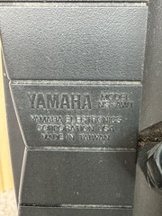 Pair Yamaha NS-AW1 Two-Way Indoor/Outdoor Black Speakers – Not Tested