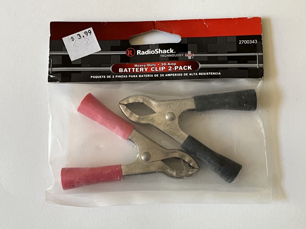 Radio Shack Heavy Duty Battery Clips 30AMP 270-0343 🔥NEW NOS💥