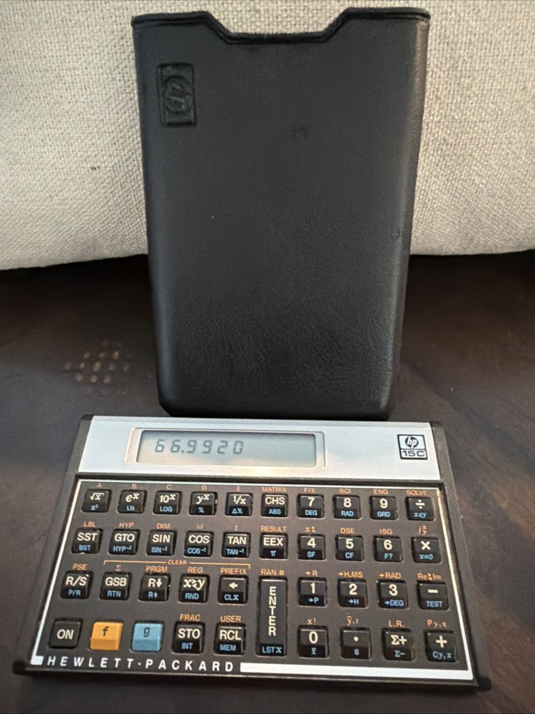 CALCULATOR voyager scientific programmable Hewlett Packard HP 15C with Case