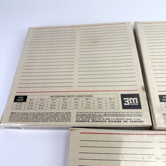 Lot of 3. Scotch Magnetic Tape 111 1/4 Inch X 1200 Feet. Sealed, Old Stock