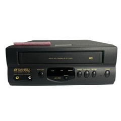 Sansui VCP1508 VHS VCR Video Cassette Player Tested Working Clean w/ Power Cord