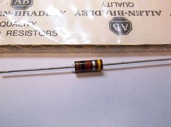 Allen Bradley Carbon Comp Resistor RCR32G102KS 1k (1000 ohm) 1 watt 10% (1)