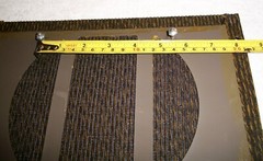 PAIR Vintage Metal Frame 8″ Speaker Baffle Grills w Cloth for Box, Wall, Ceiling