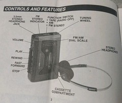 GE Personal Cassette Player Model 3-5493 Use And Care Guide Manual