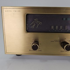 Vintage Fisher FM-50 Stereophonic Tube Tuner Serviced Radio Reciever