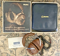 VTG MURA SP-805 STEREO HEADSET BOX CASE VINTAGE SSC SEPARATION CONTROL MONO RARE