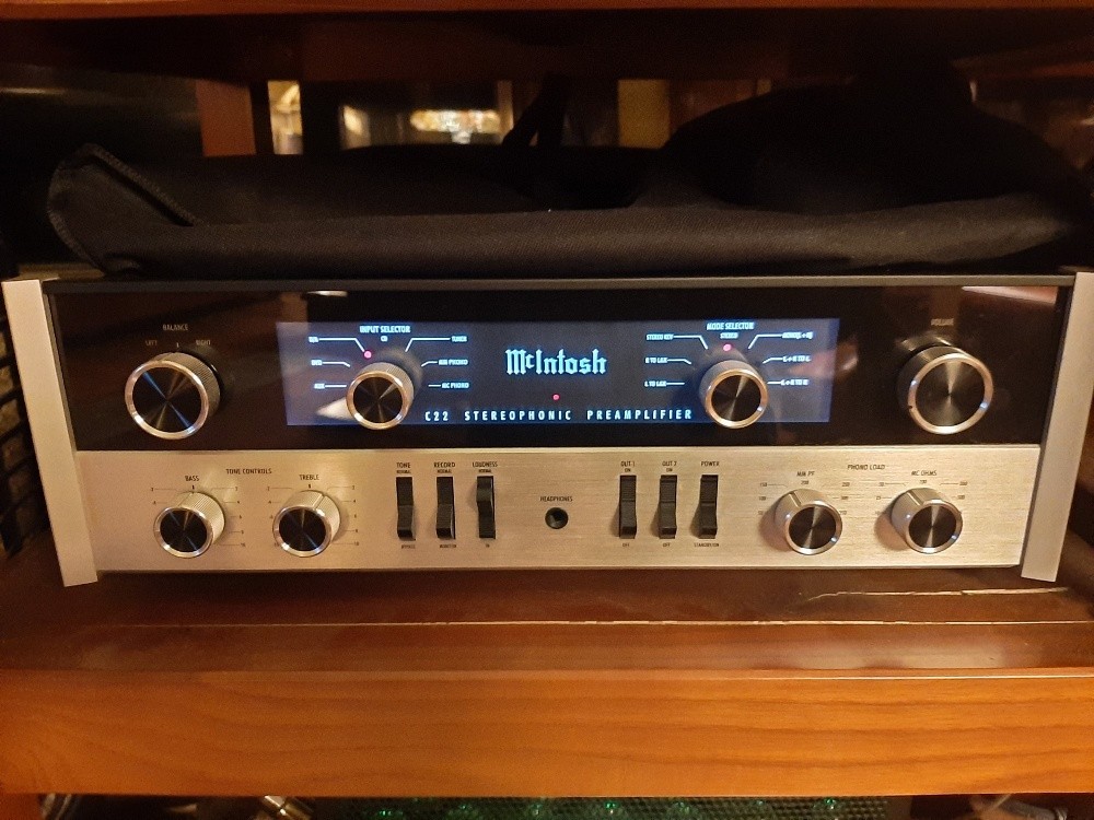 Mcintosh C22 MKIV MM/MC Vacuum Tube Phono Circuit Excellent Working Preamplifier