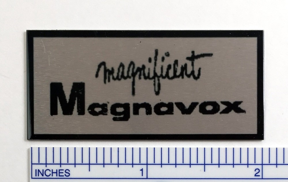 Custom Badge For Vintage Magnavox Amplifier Tube Amp Free Shipping