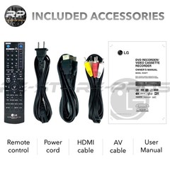 LG RC897T DVD Recorder VCR Combo VHS To DVD Recording HDMI DTV Tuner Remote