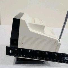 Cosmo 4.5” Vintage TV Antenna Black & White Retro Portable Television UNTESTED