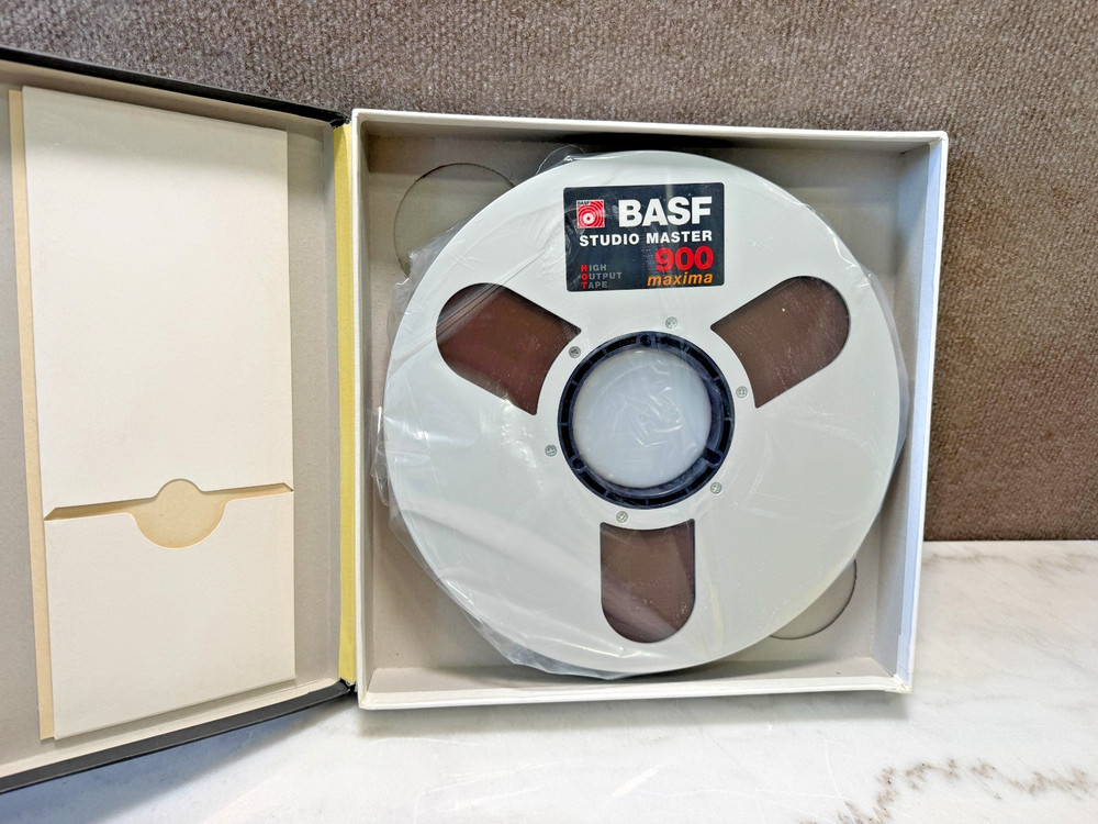 BASF Studio Master 900 Maxima 2500ft Reel to Reel One Inch Tape 10.5″ Reel