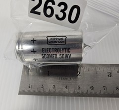 Akai X-300 Reel to Reel CAPACITOR Nippon 500 MFD, 50 WV Electrolytic