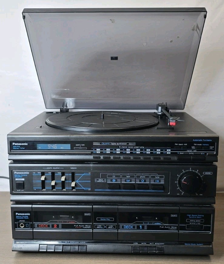 Vintage Panasonic SG-H10 Stereo Music System Quartz Digital Synthesizer Working