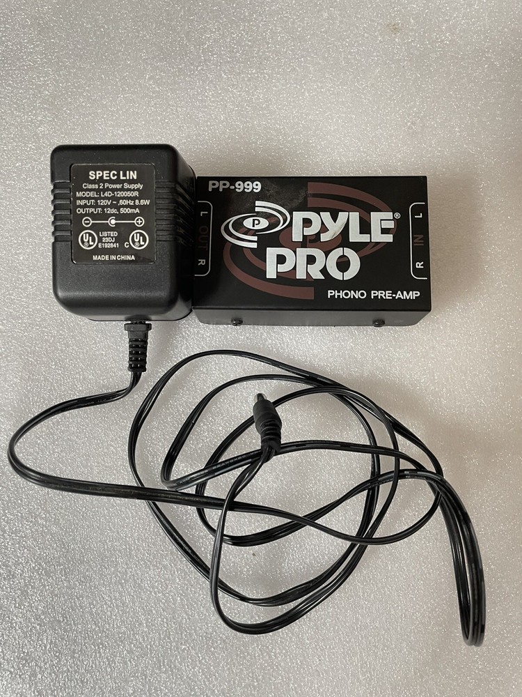 PYLE PRO Phono Pre-Amp Model PP-999 With Power Adapter, In Working Order