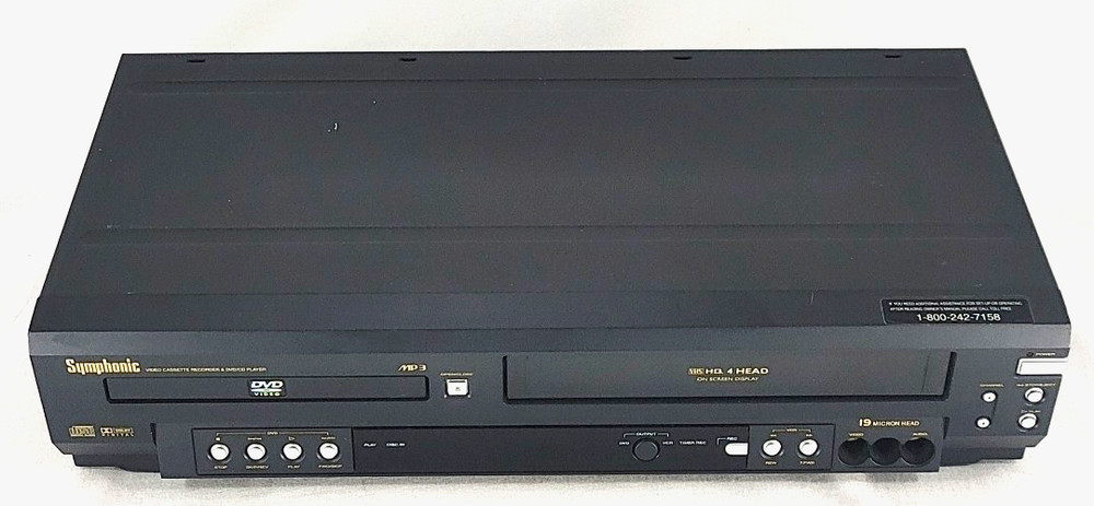 Symphonic WF803 DVD VCR Combo Player – Working