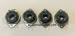 4 pcs 8 PIN Vacuum Tube Socket Bottom Mount 1 1/2″ centers McIntosh MC60 PT8250
