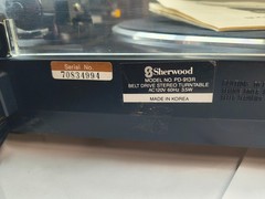 Rare Sherwood Turntable PD-913R excellent condition new belt!