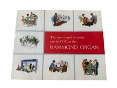 Vtg 1964 Hammond Organ Brochure Catalog Mid Century M Series Home Organs